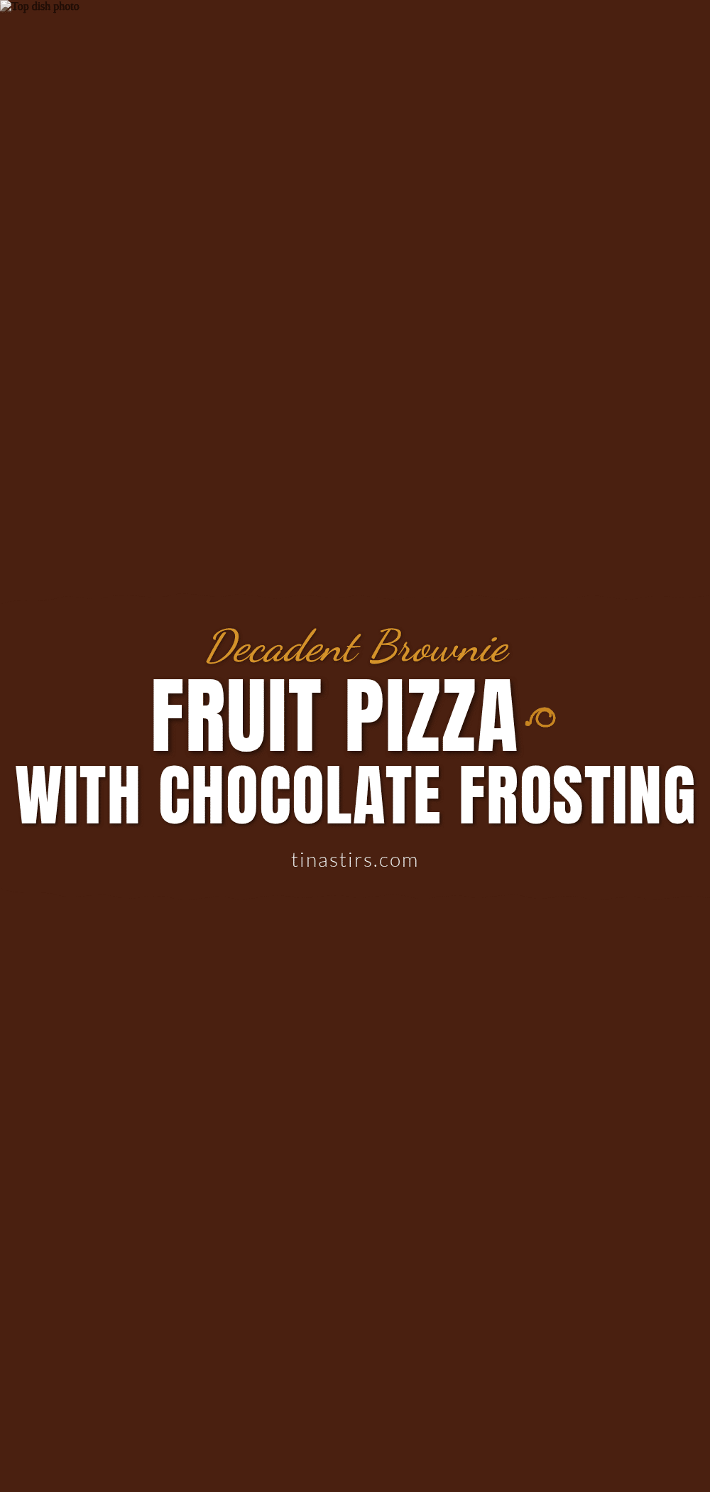 brownie fruit pizza recipe