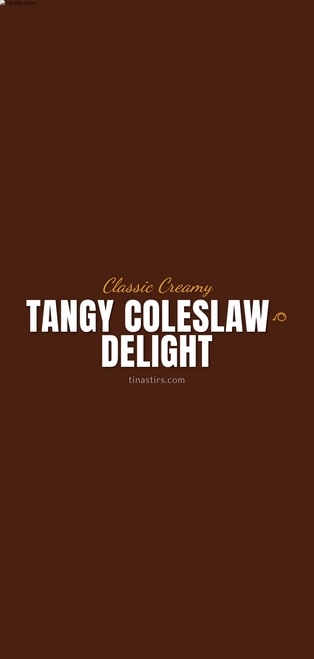 creamy classic coleslaw recipe