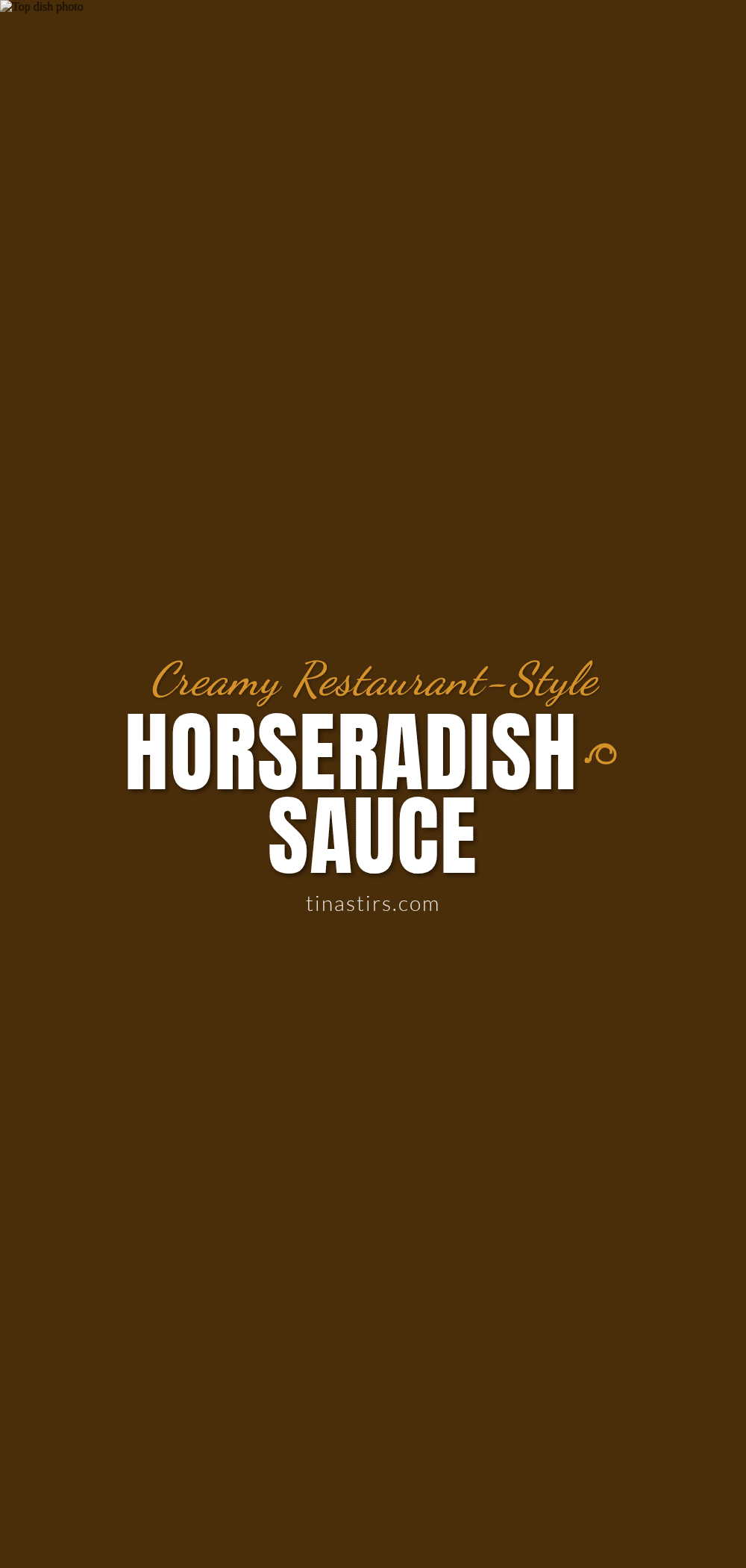 creamy horseradish sauce recipe