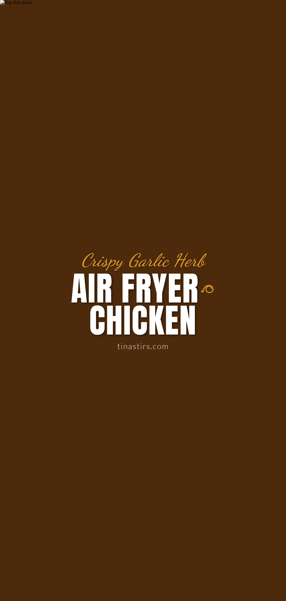crispy garlic herb air fryer chicken thighs recipe