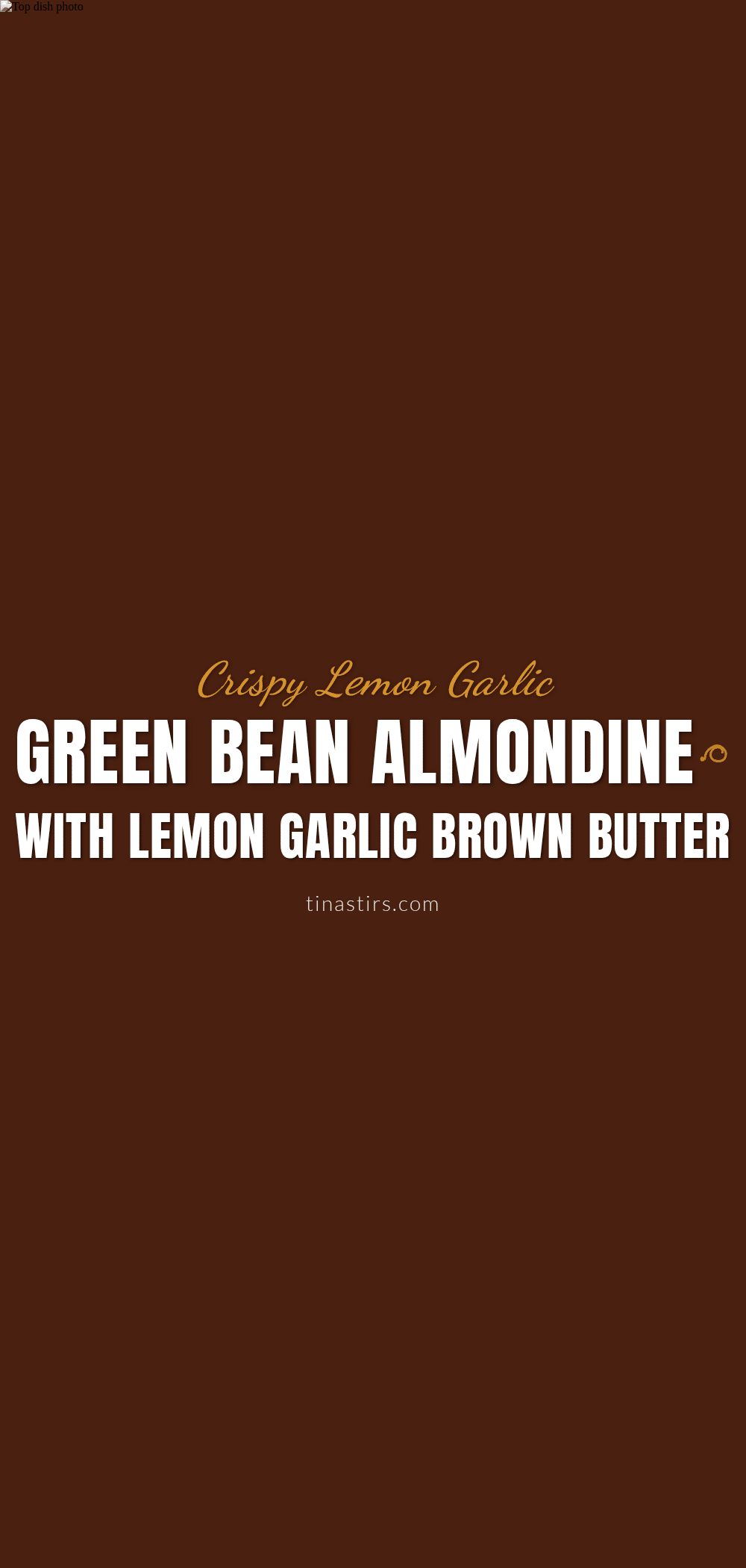 crispy green bean almondine recipe