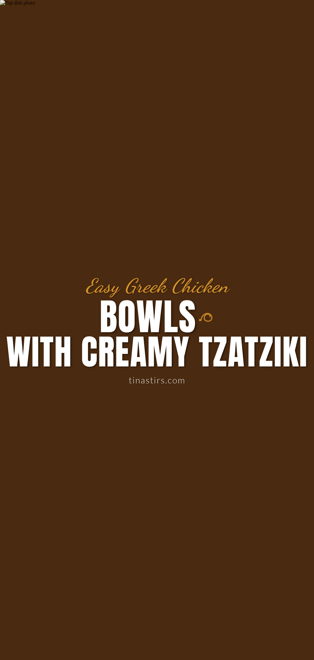 easy greek chicken bowls recipe