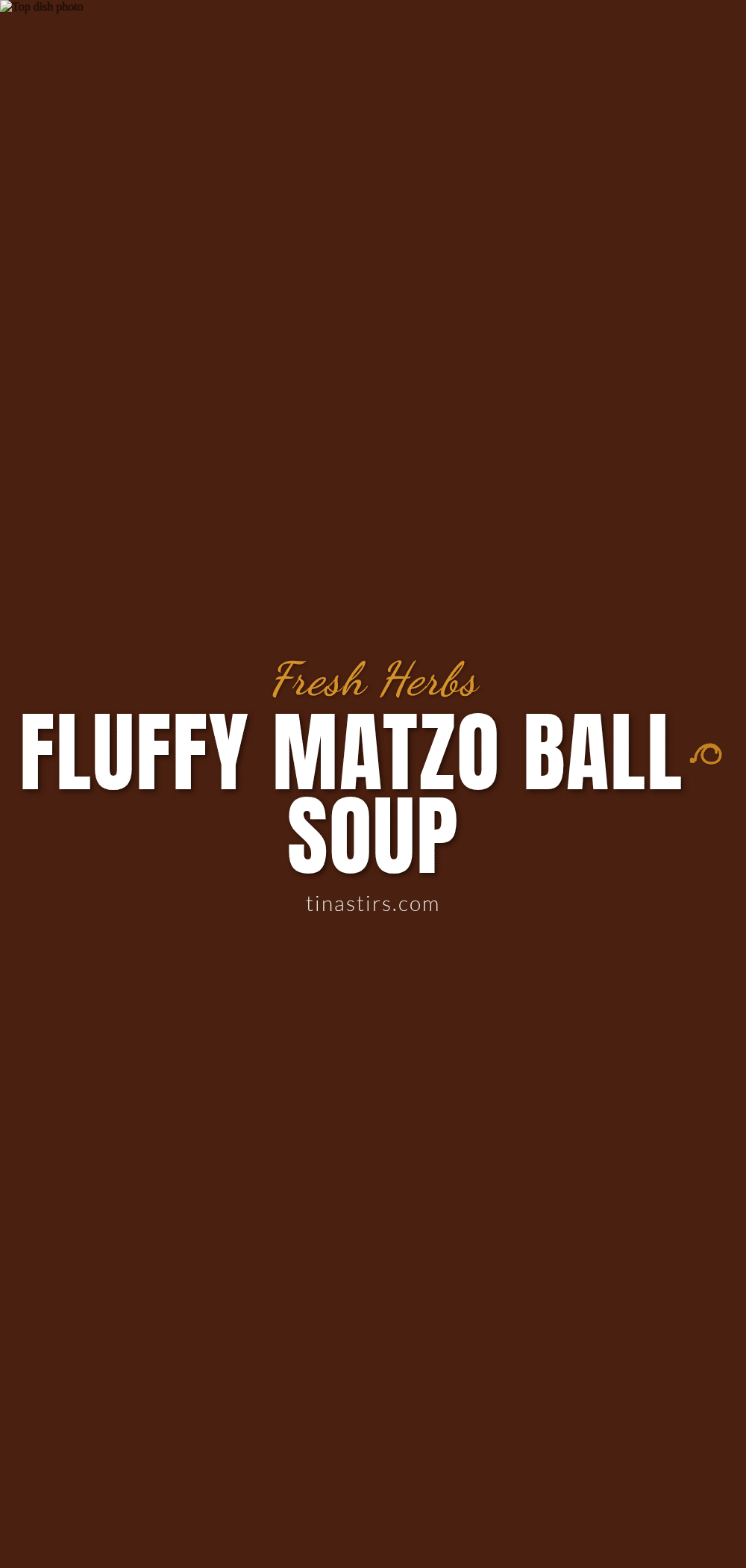 fluffy matzo ball soup recipe