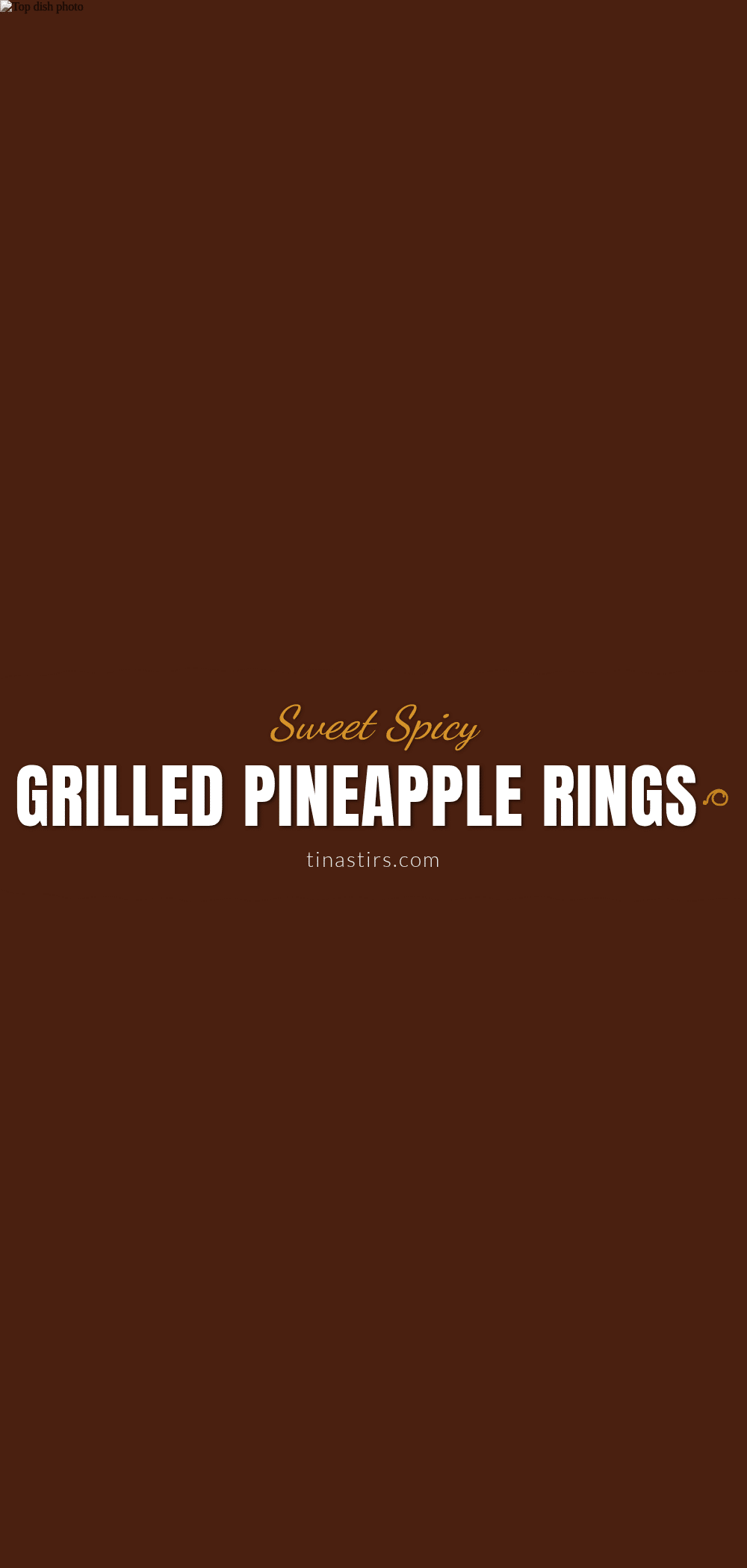 grilled pineapple rings recipe