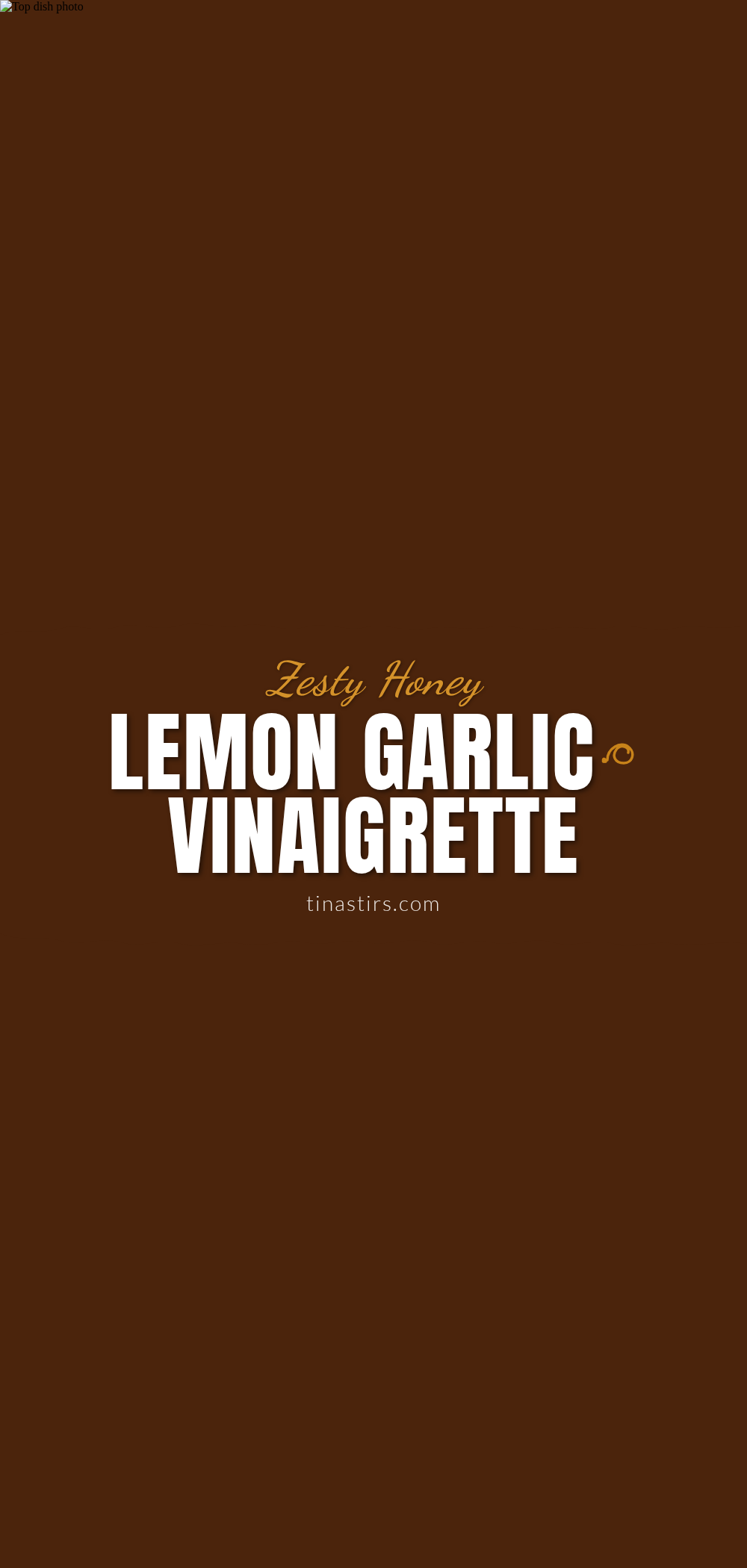 honey lemon garlic vinaigrette recipe