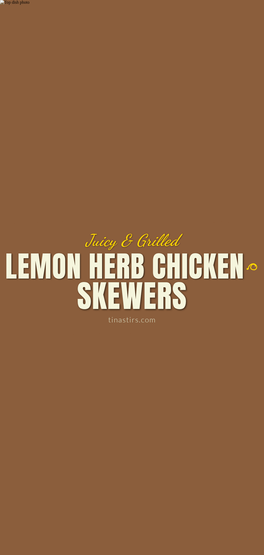 lemon herb chicken skewers recipe