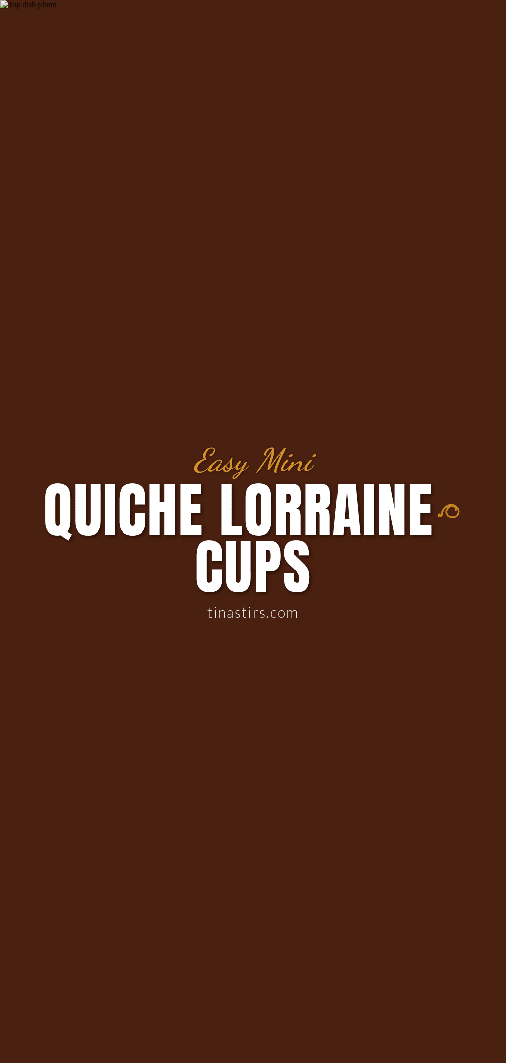 mini quiche lorraine cups recipe
