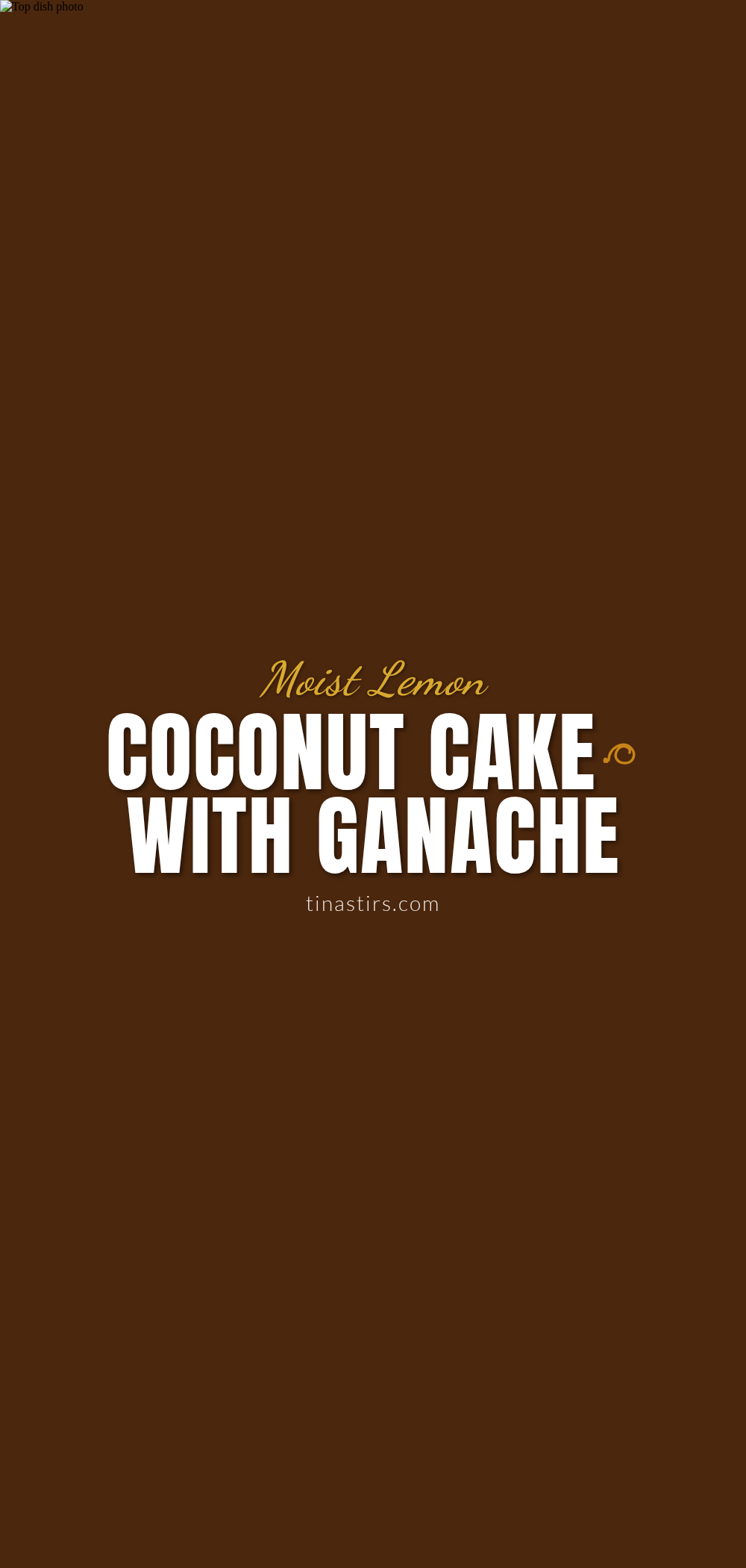 moist lemon coconut cake recipe