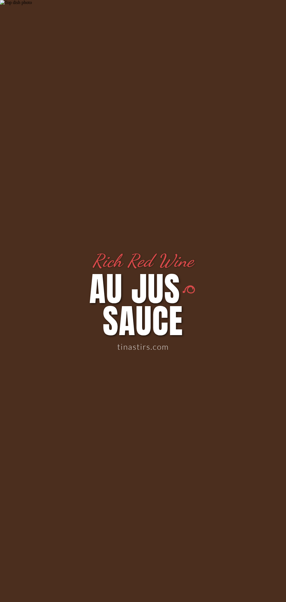 red wine au jus recipe