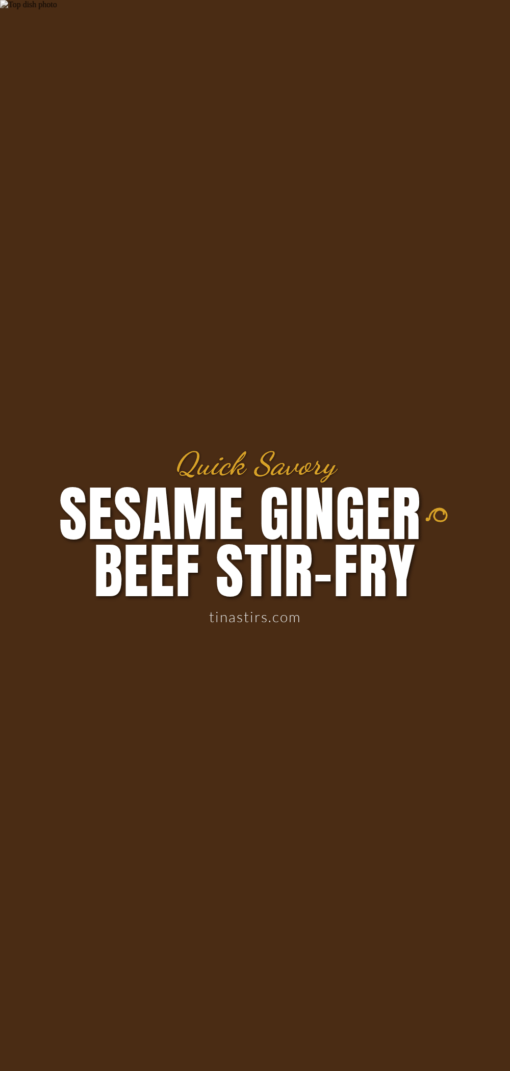 sesame ginger beef stir-fry recipe