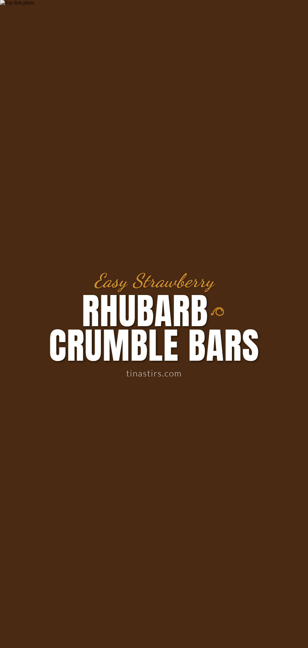 strawberry rhubarb crumble bars recipe