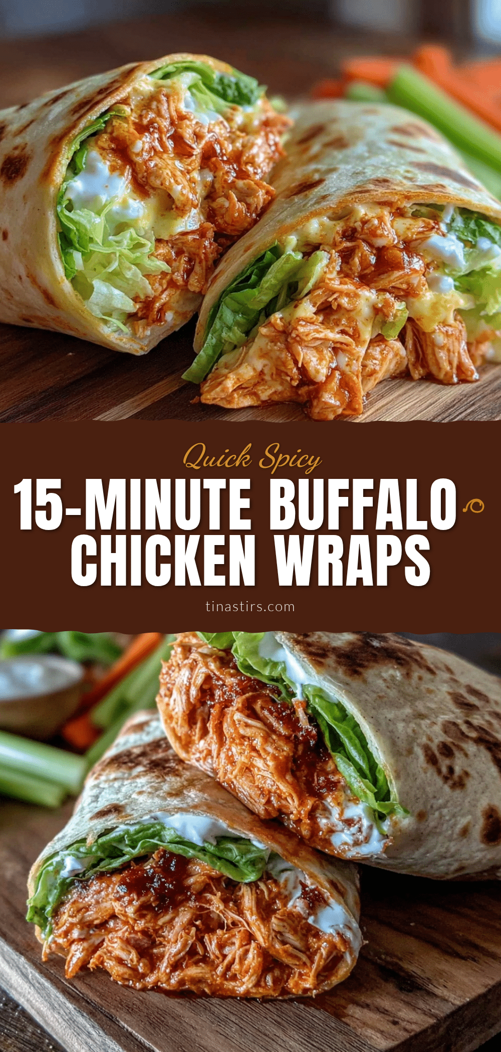 Buffalo Chicken Wraps recipe