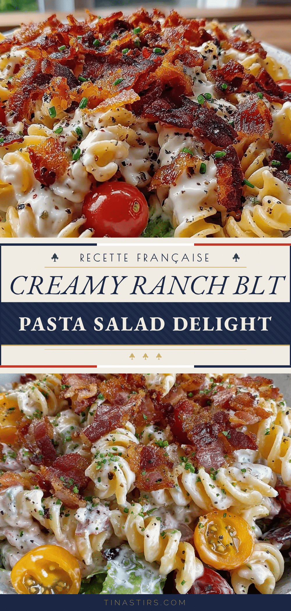 creamy BLT pasta salad recipe
