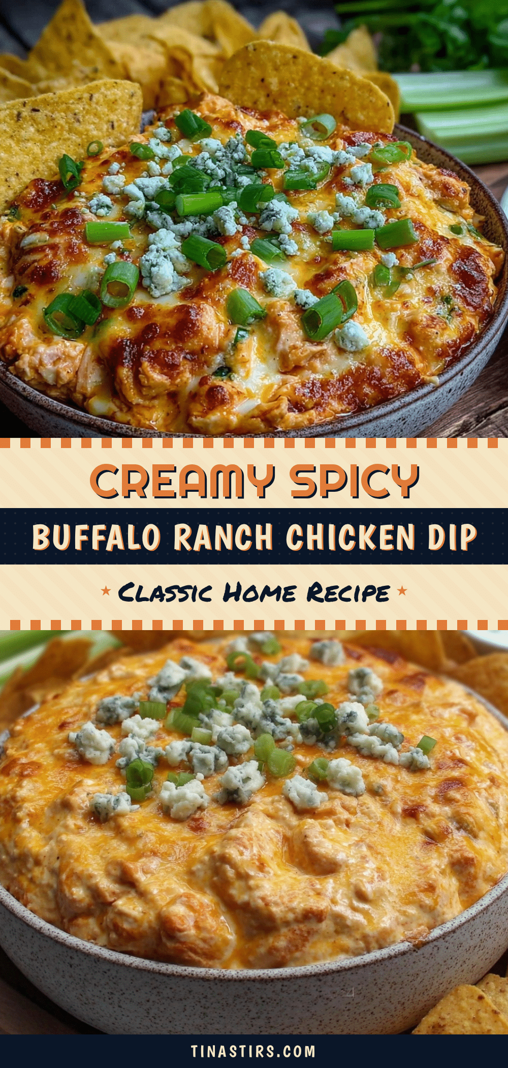creamy buffalo ranch chicken dip recipe