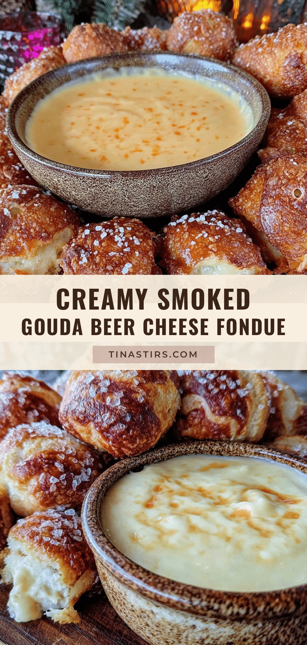 creamy smoked gouda beer cheese fondue recipe