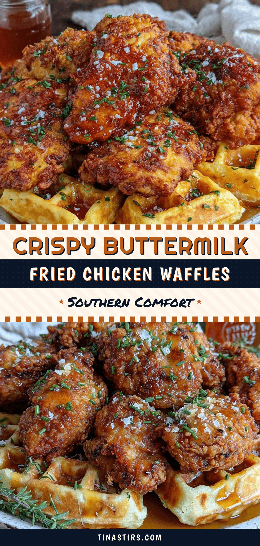 crispy buttermilk fried chicken waffles recipe