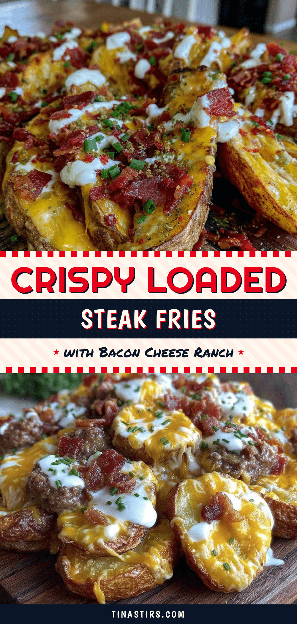 crispy loaded steak fries recipe
