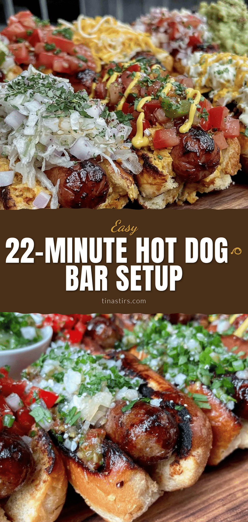 easy hot dog bar setup recipe