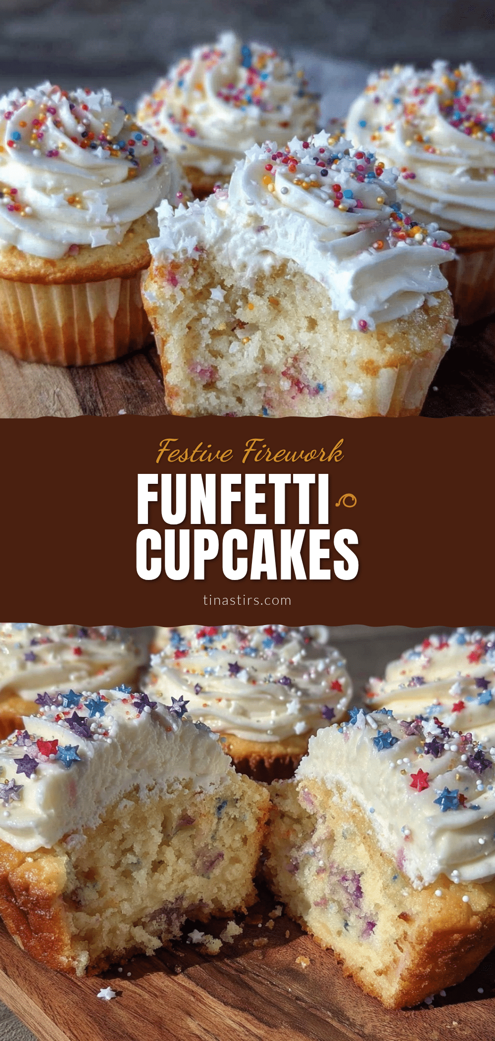fluffy firework funfetti cupcakes recipe