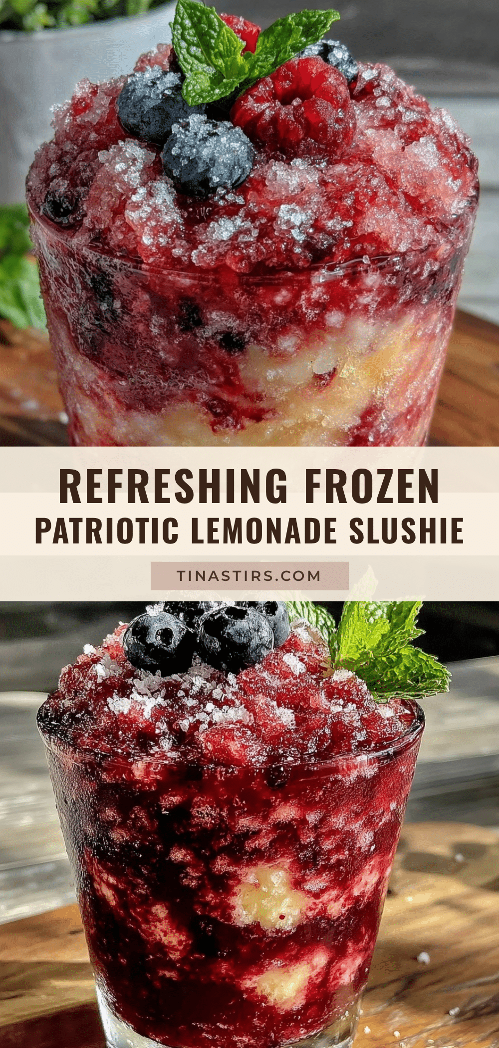 frozen patriotic lemonade slushie recipe
