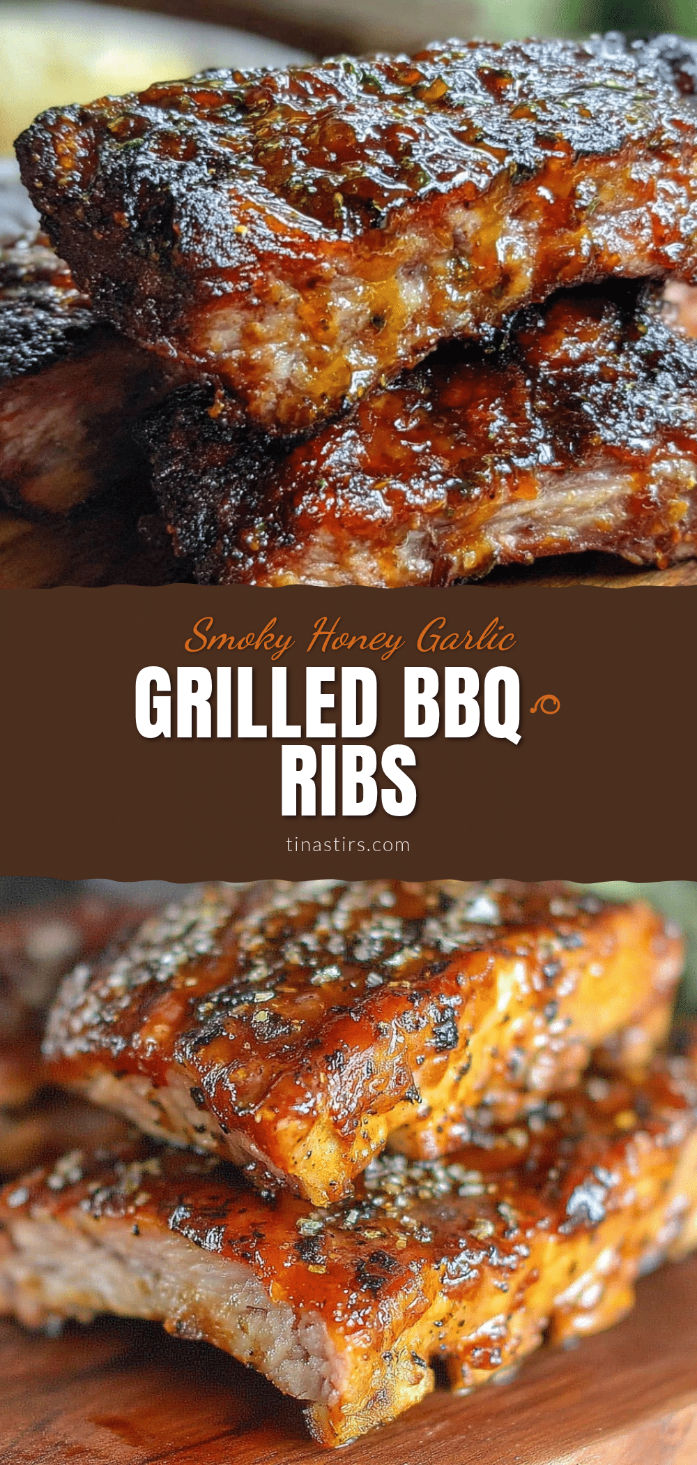 grilled honey garlic BBQ ribs recipe