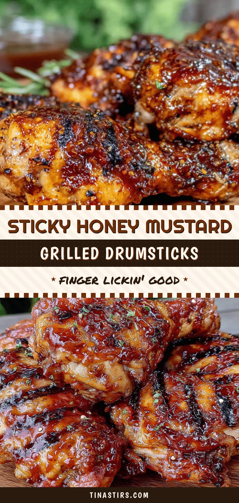 honey mustard glazed chicken drumsticks recipe