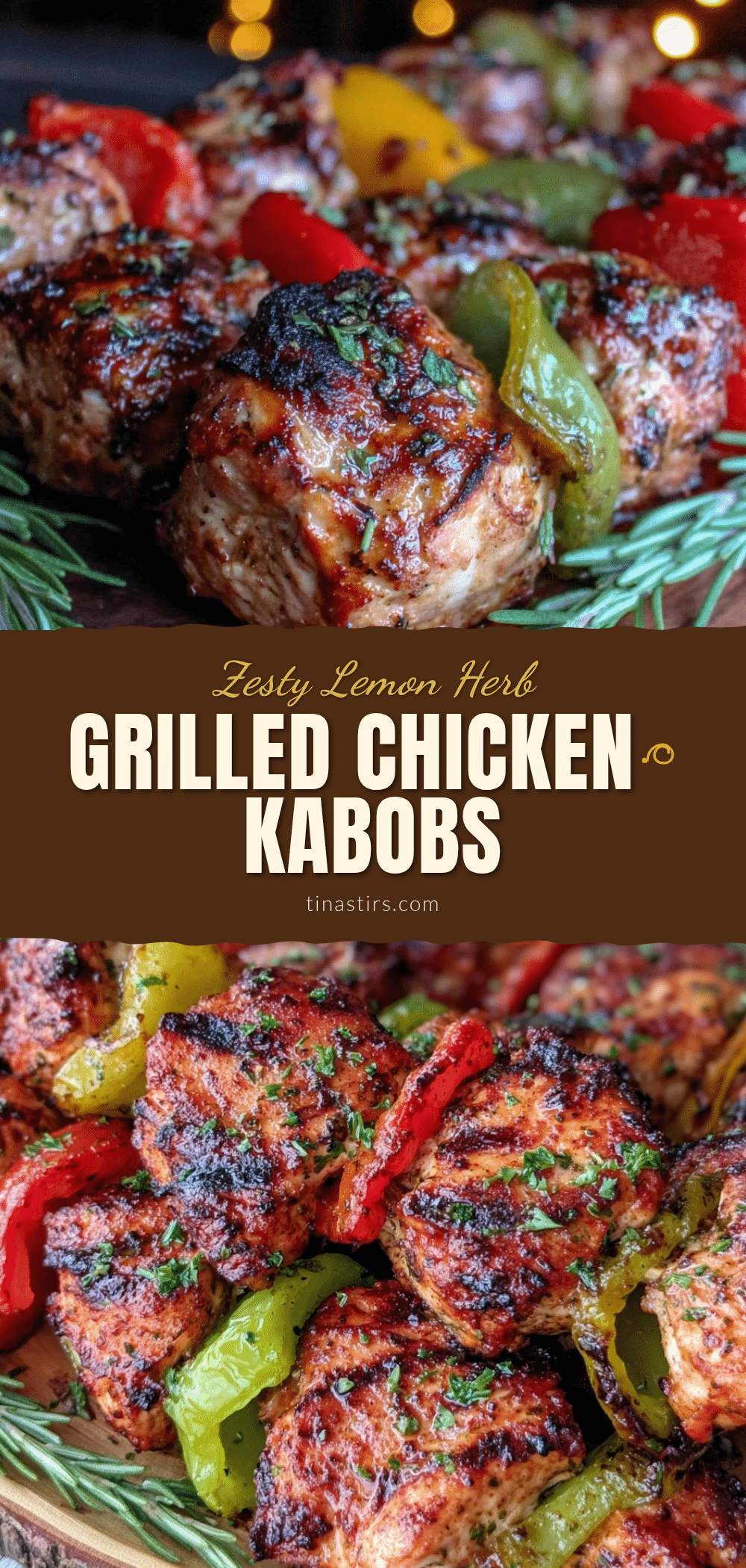 lemon herb grilled chicken kabobs recipe