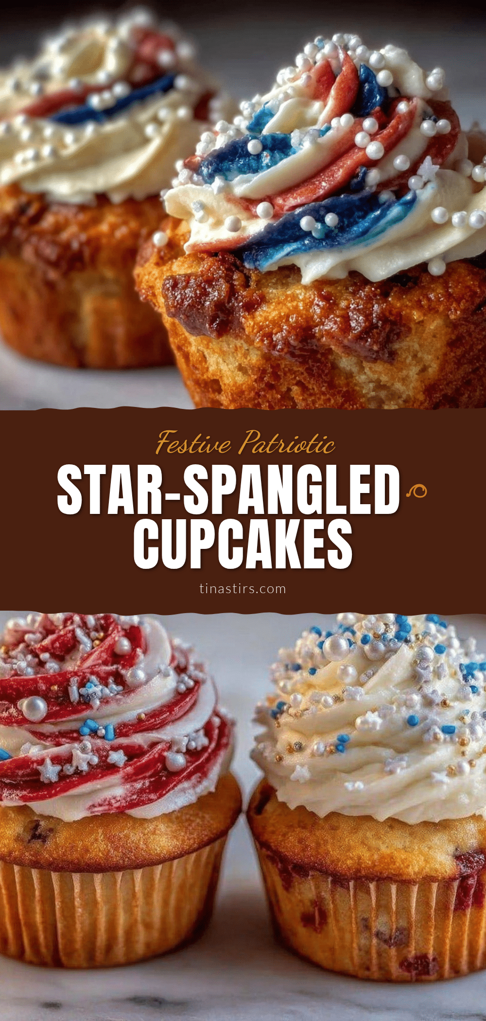 patriotic star-spangled cupcakes recipe