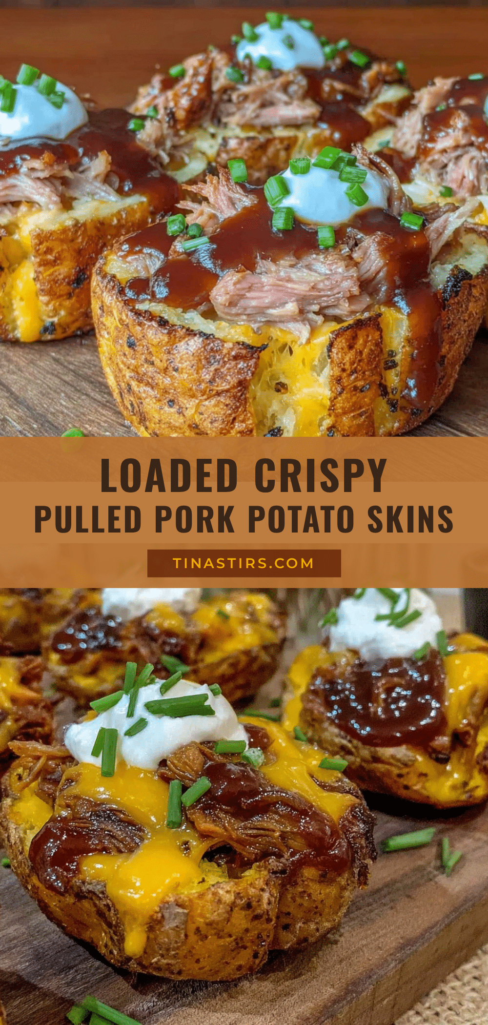 pulled pork potato skins recipe