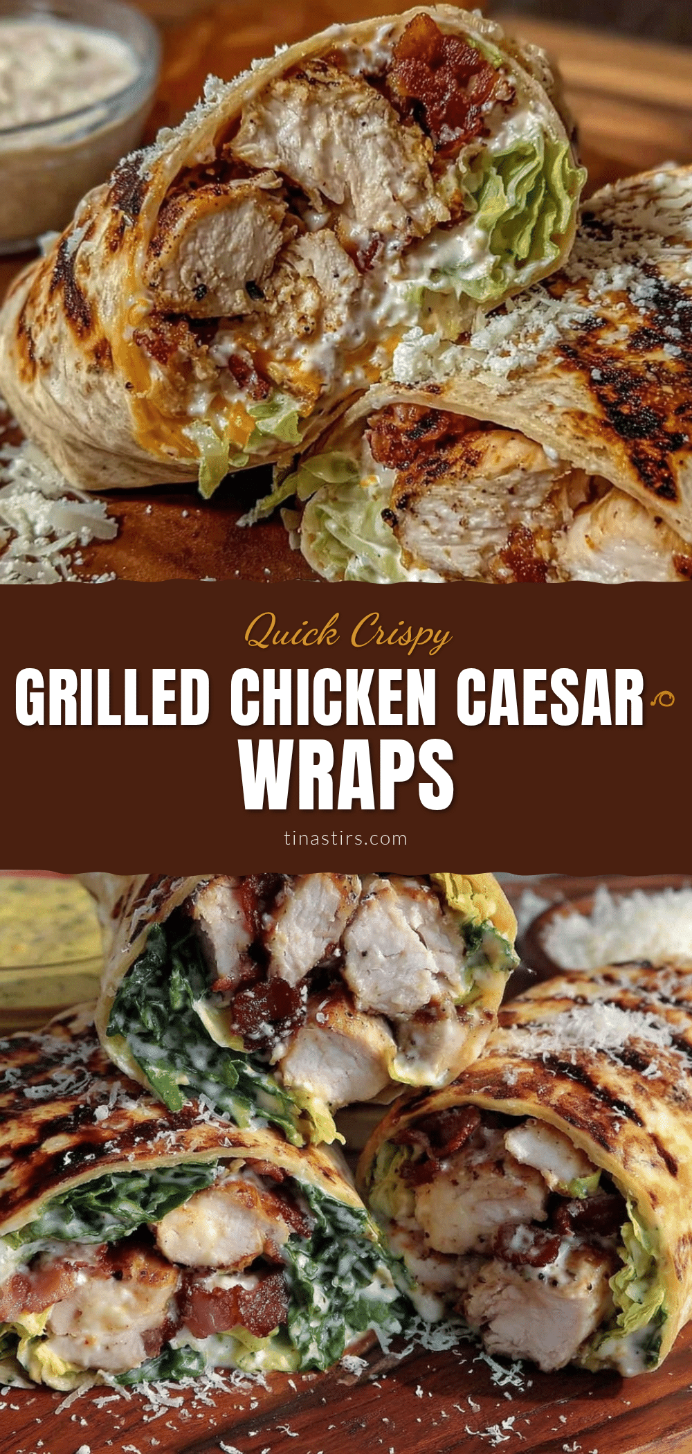 Quick 18-Minute Grilled Chicken Caesar Wraps recipe