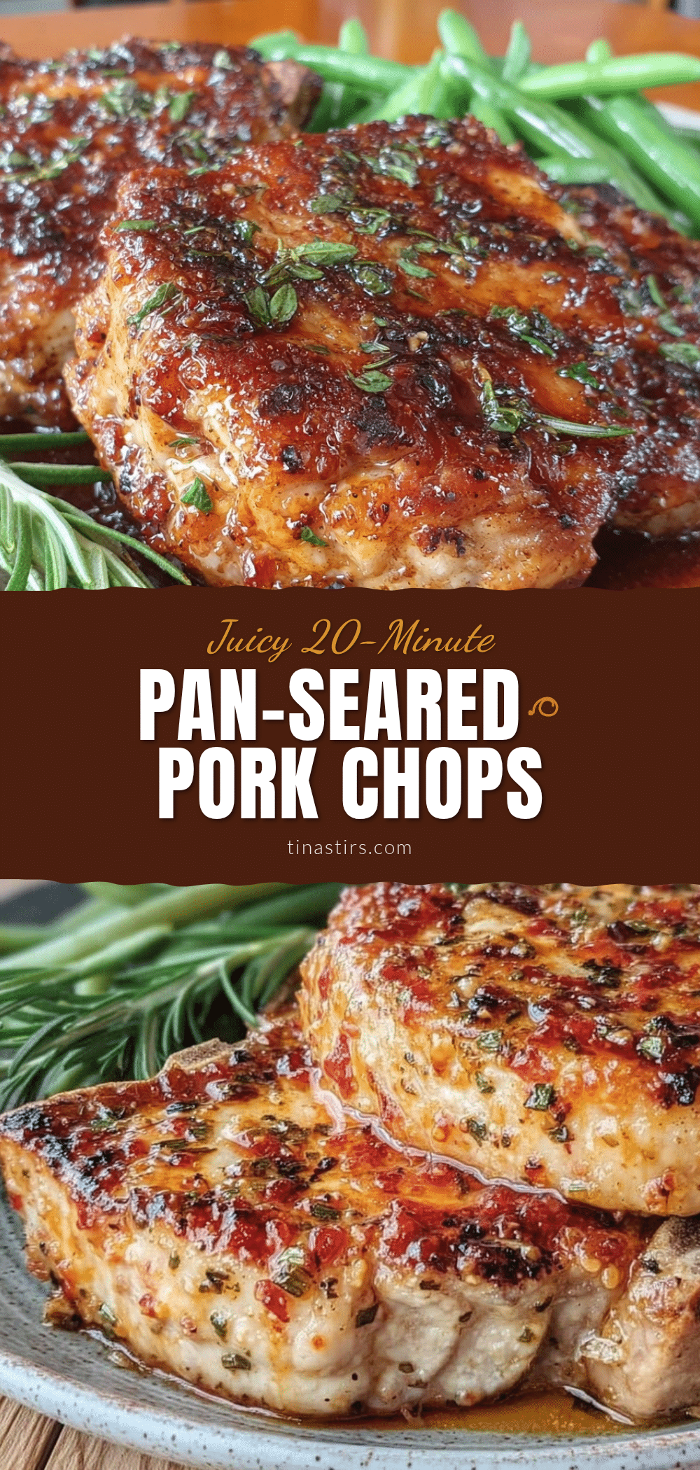 quick 20-minute pan-seared pork chops recipe