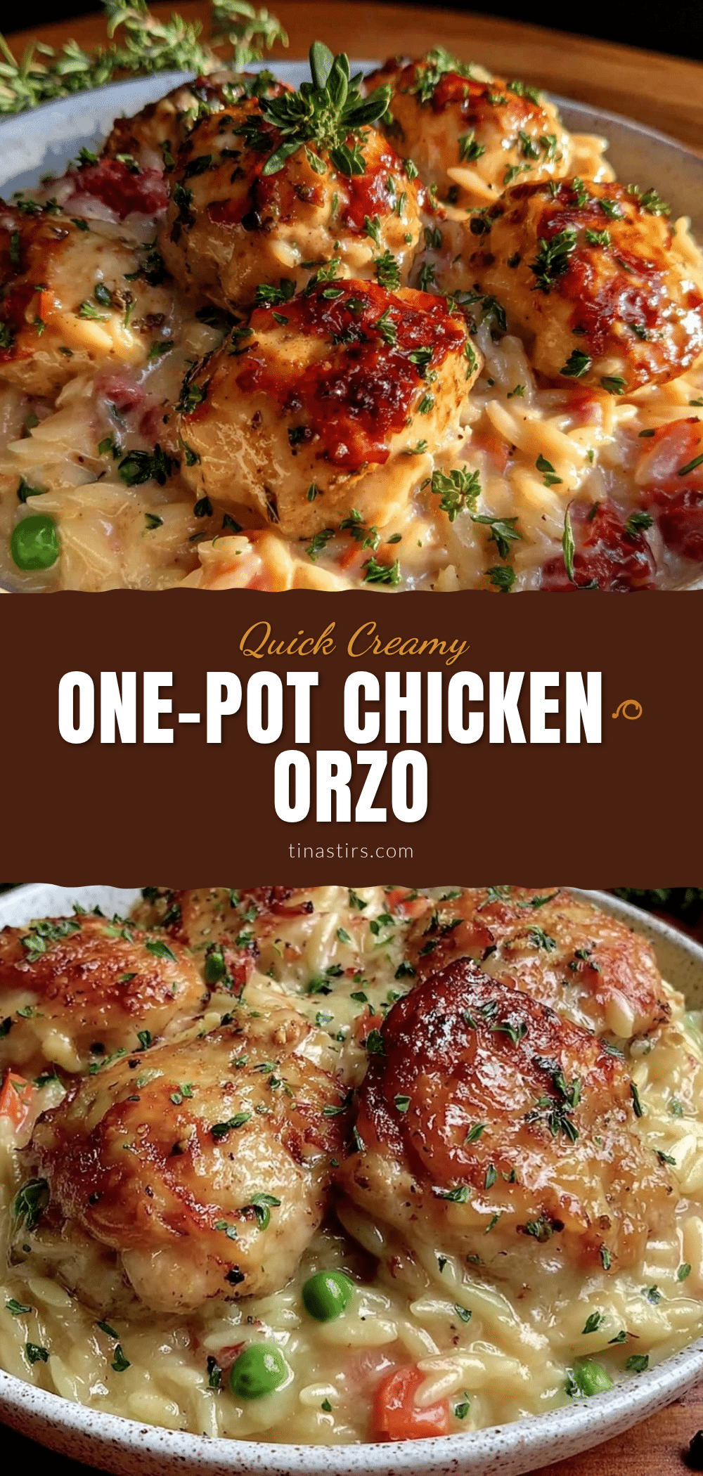 quick creamy one-pot chicken orzo recipe