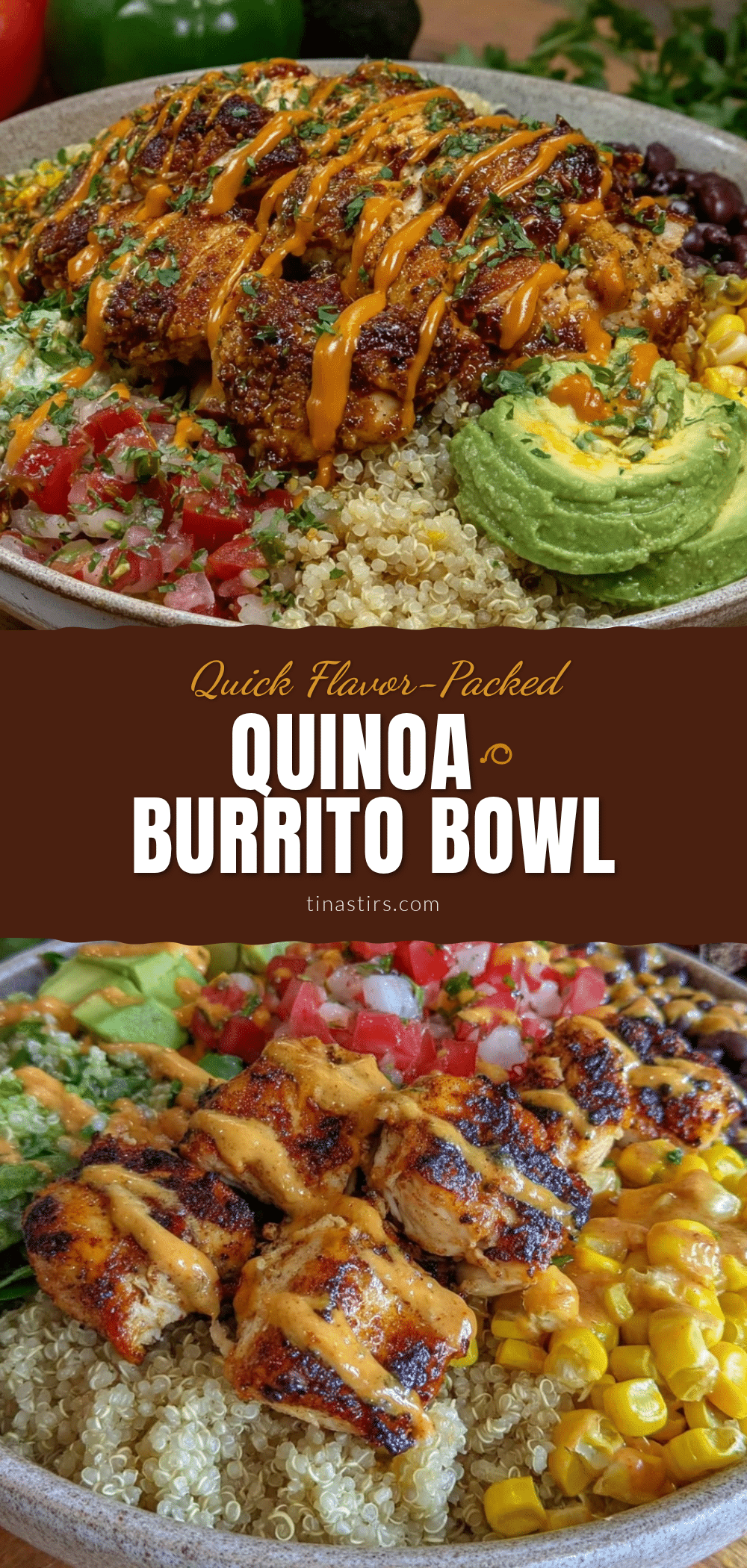 quick flavorful burrito bowl with quinoa recipe