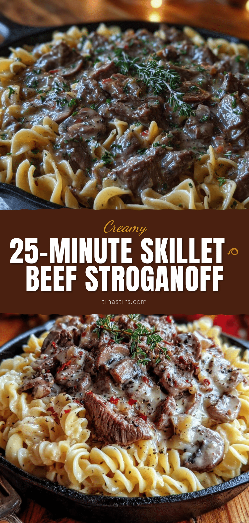 quick skillet beef stroganoff recipe