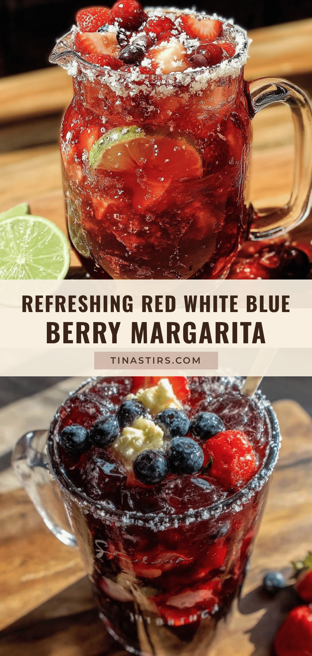 red white and blue margarita pitcher recipe