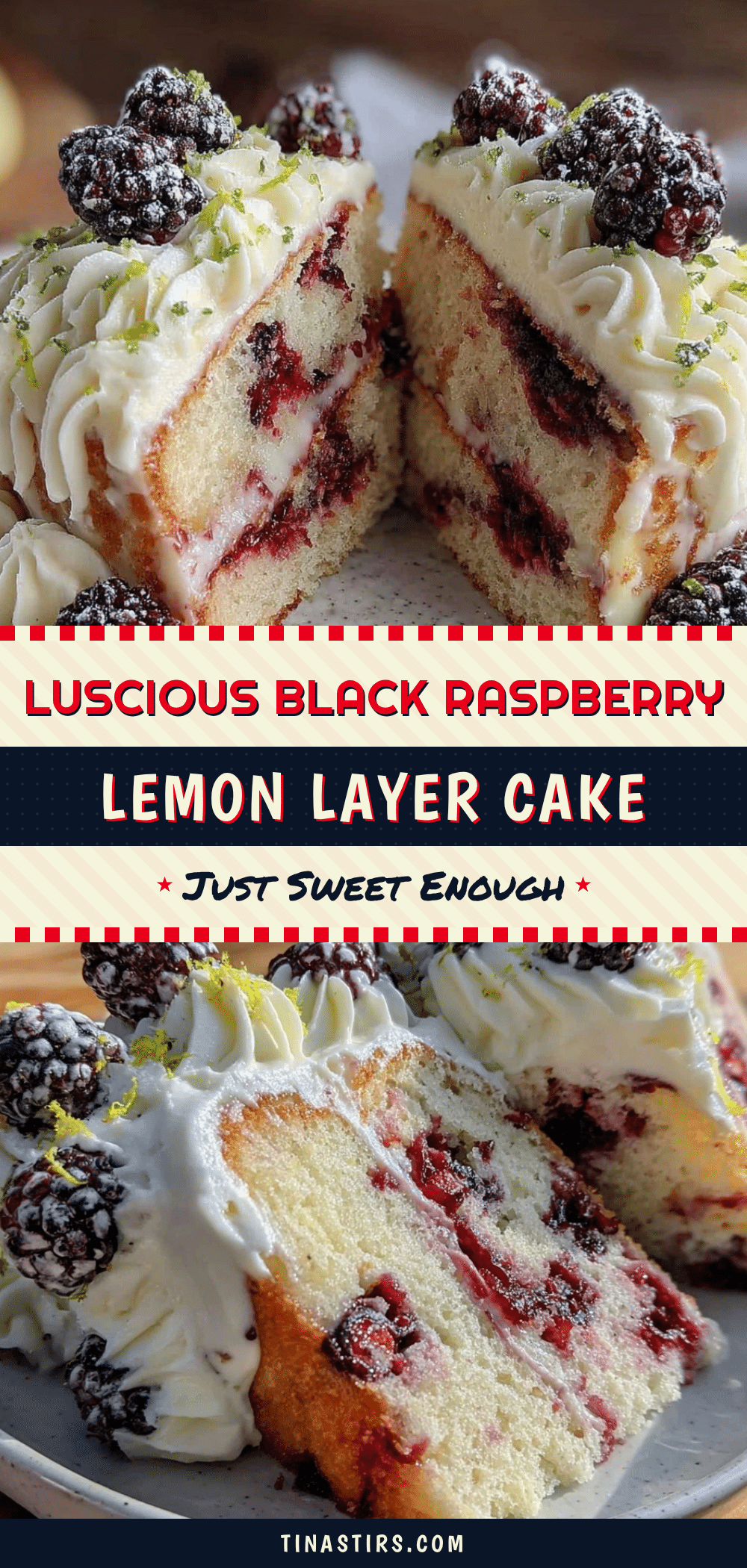 black raspberry lemon layer cake recipe