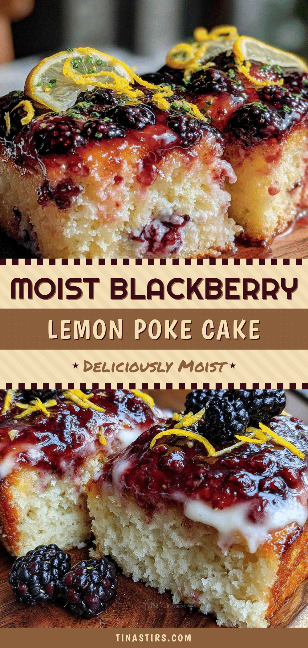 blackberry lemon poke cake recipe