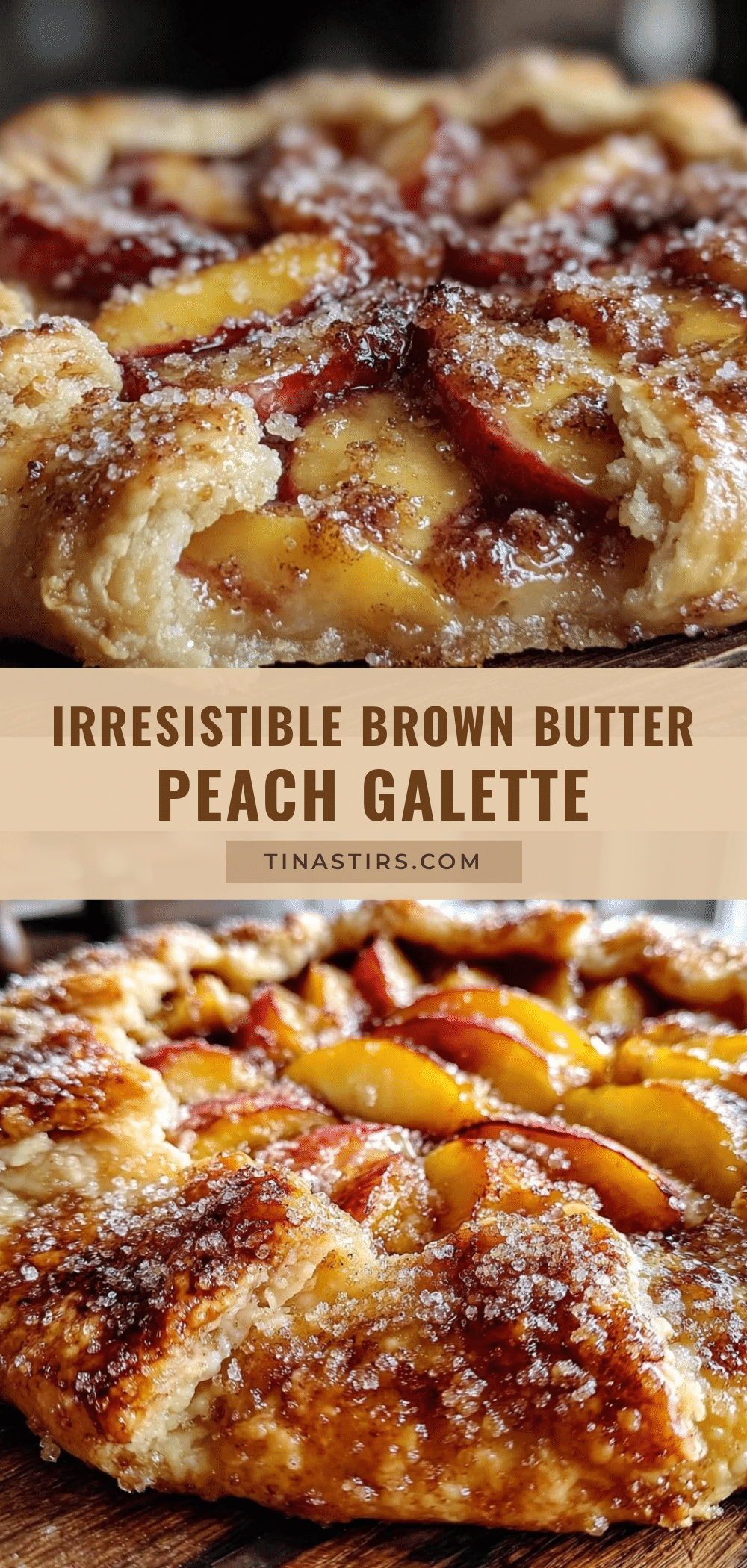 brown butter peach galette recipe