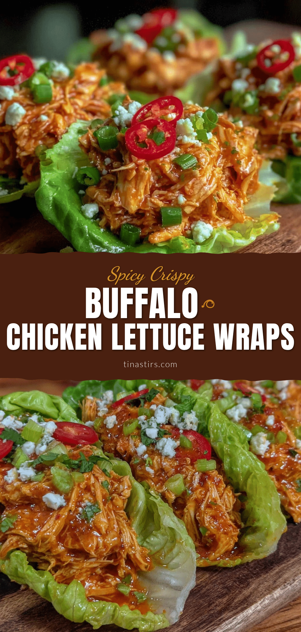 Buffalo Chicken Lettuce Wraps recipe