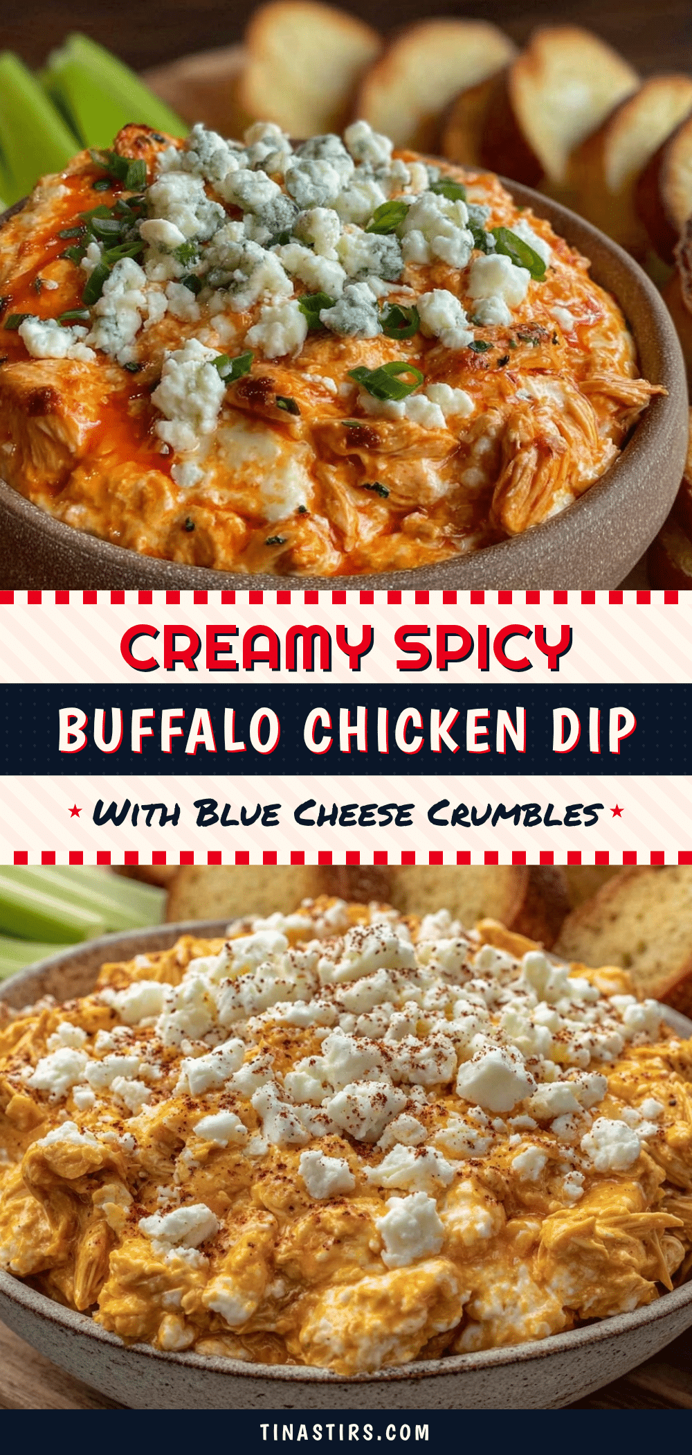 creamy buffalo chicken dip recipe