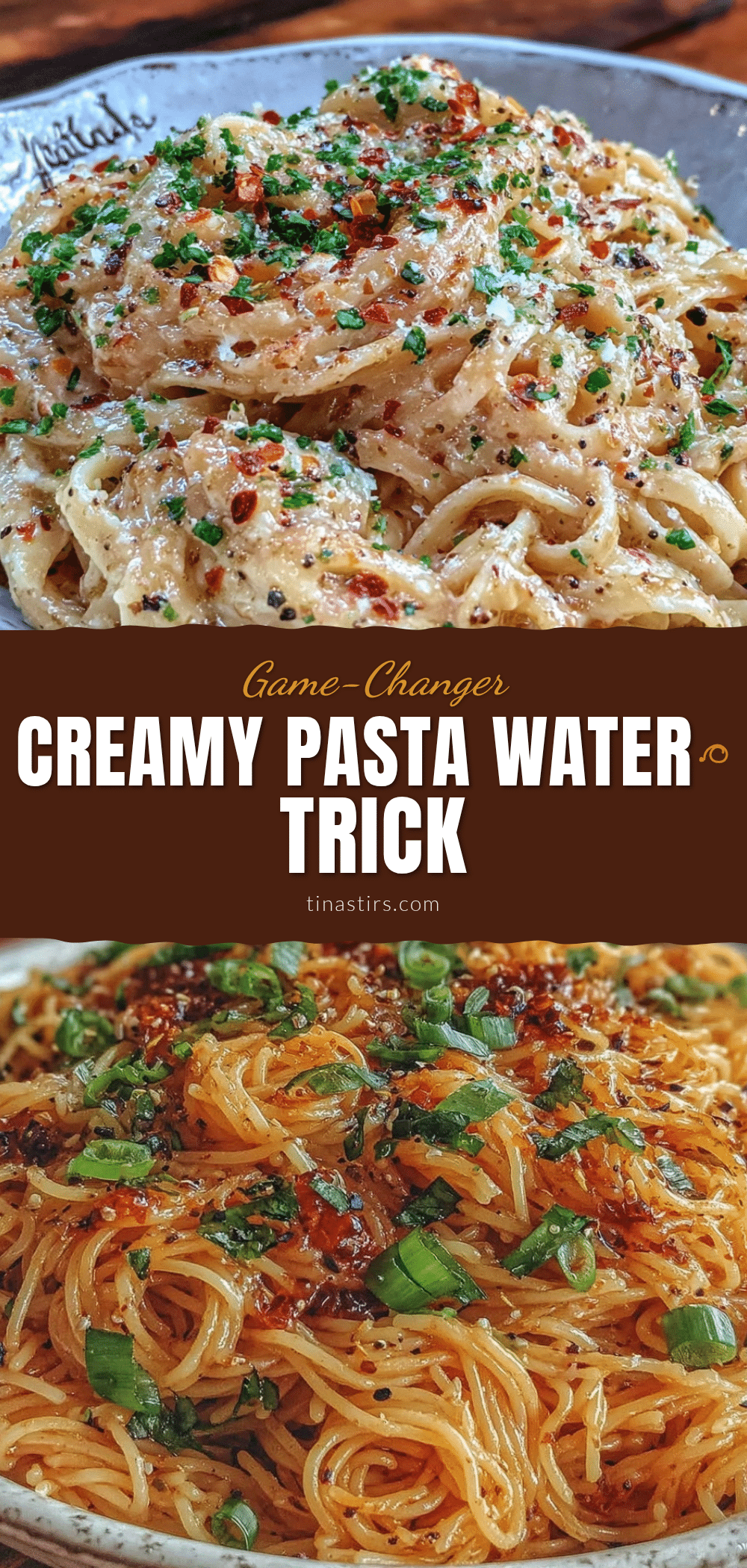 creamy pasta water trick recipe