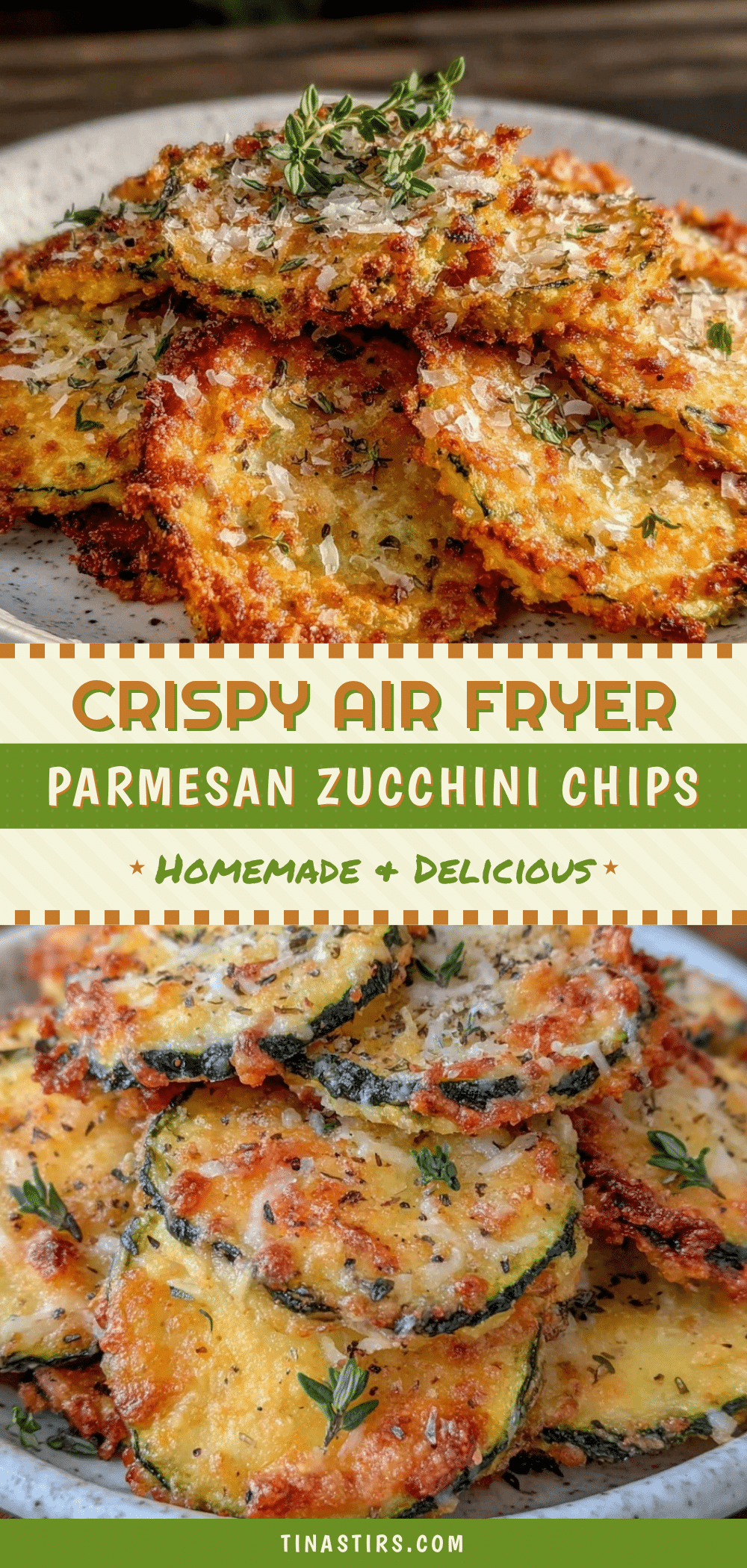 crispy air fryer parmesan zucchini chips recipe