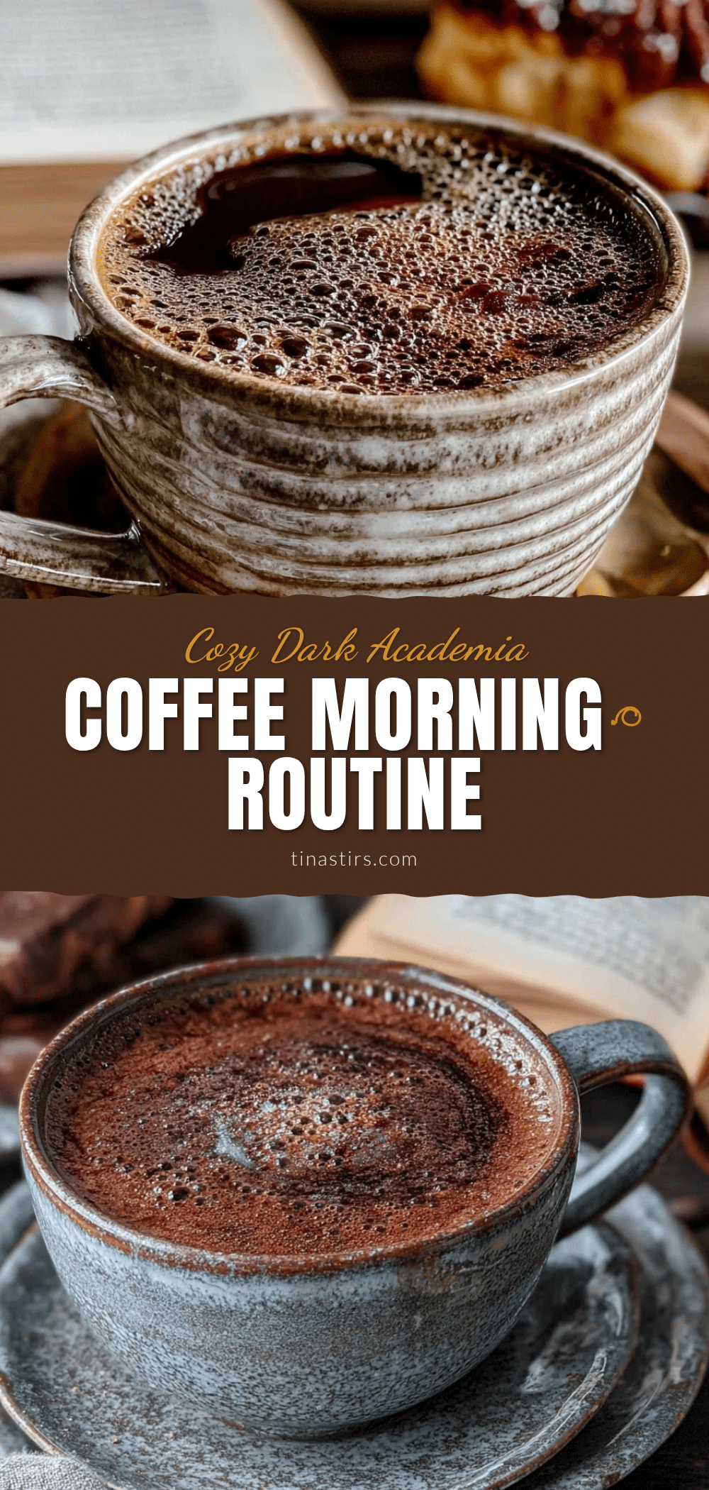 dark academia aesthetic coffee morning routine recipe
