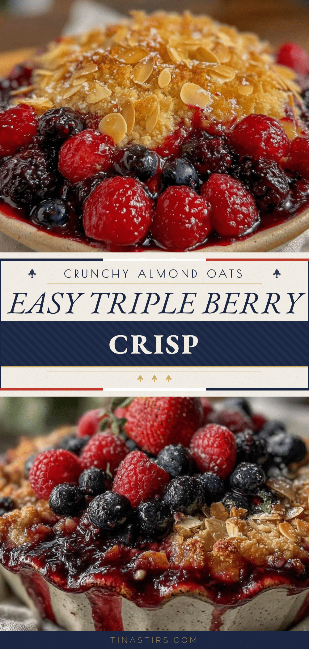 easy triple berry crisp recipe