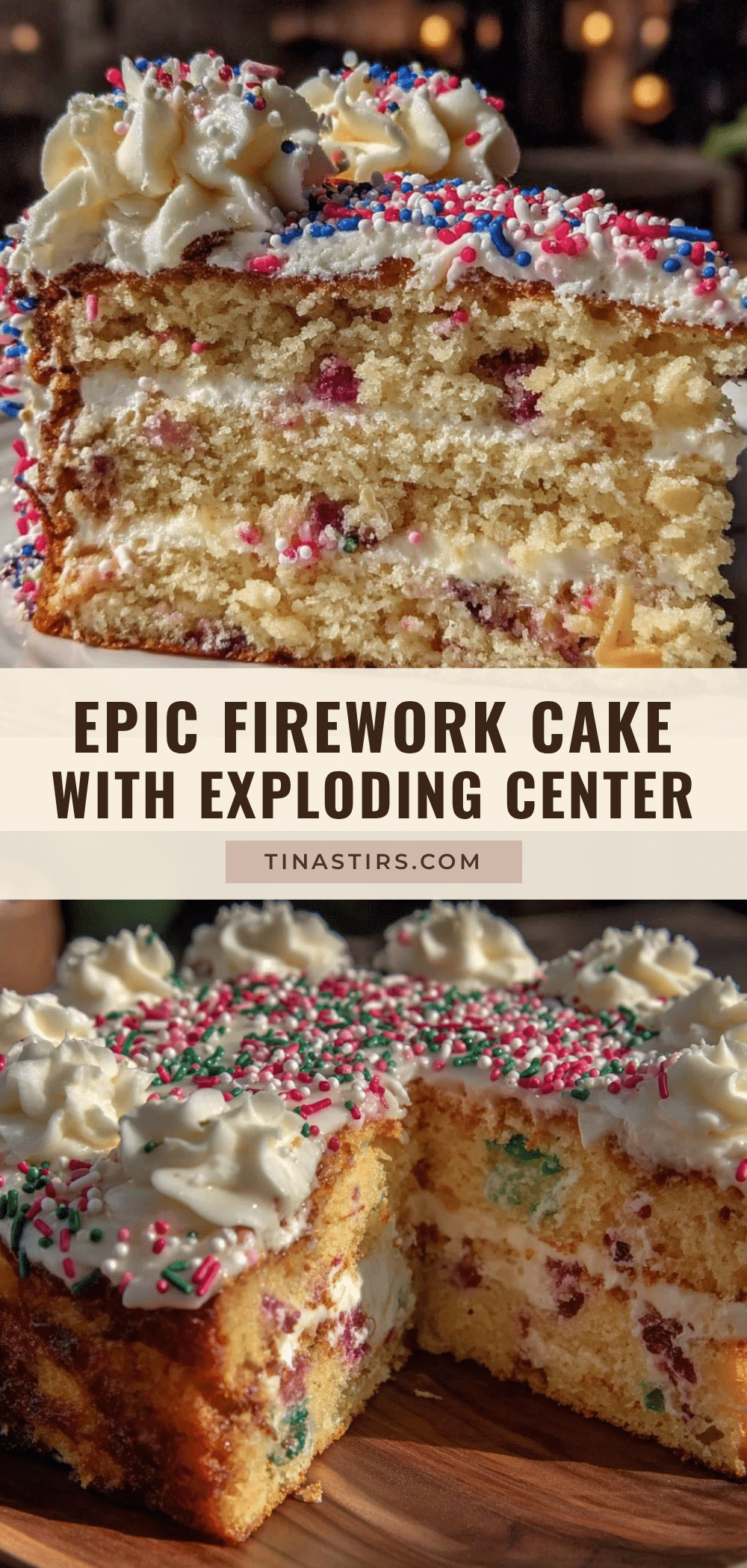 Epic Firework Cake recipe