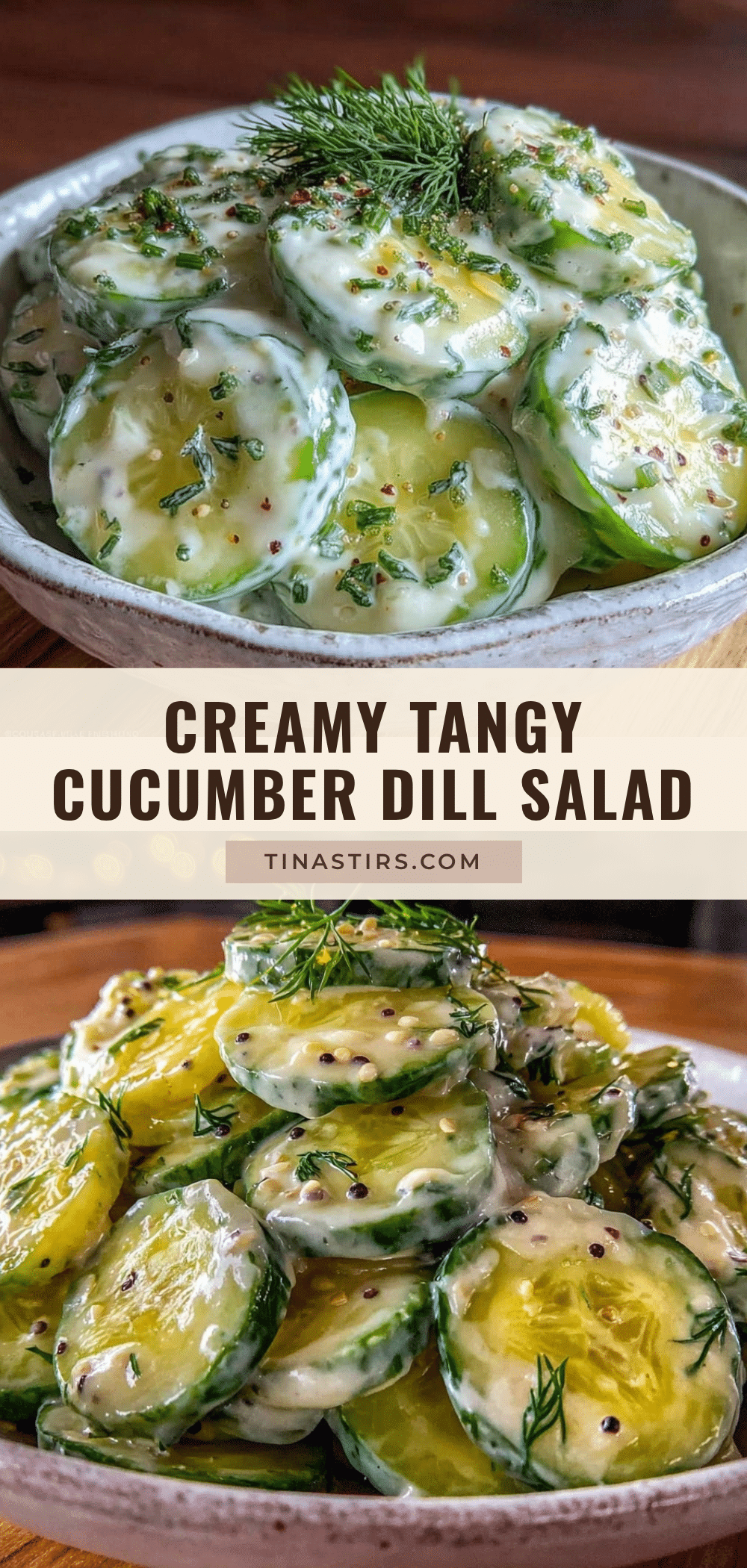 fresh creamy cucumber dill salad recipe