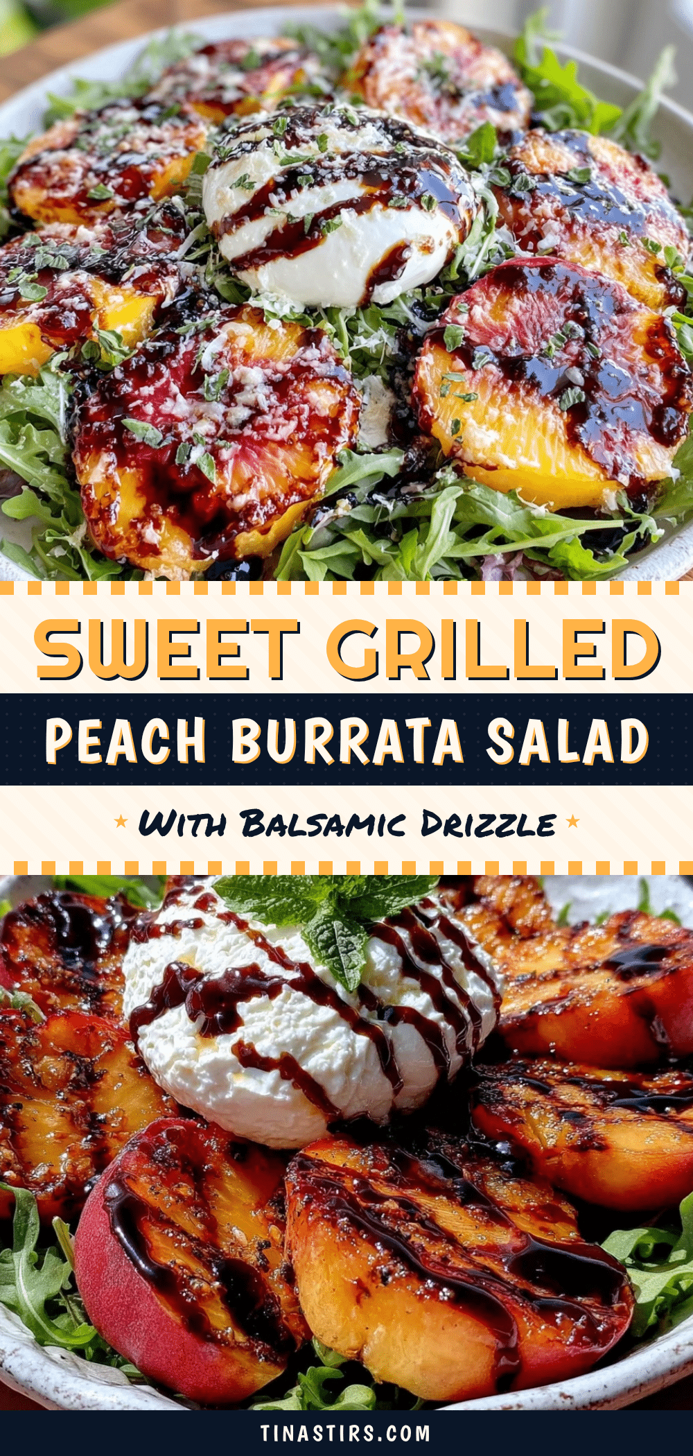 fresh grilled peach burrata salad recipe