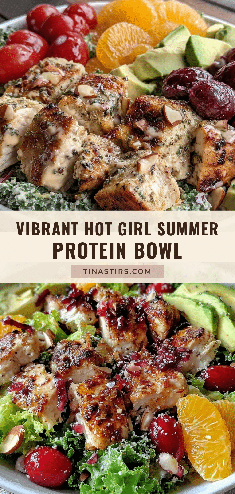 fresh hot girl summer salad protein bowl recipe