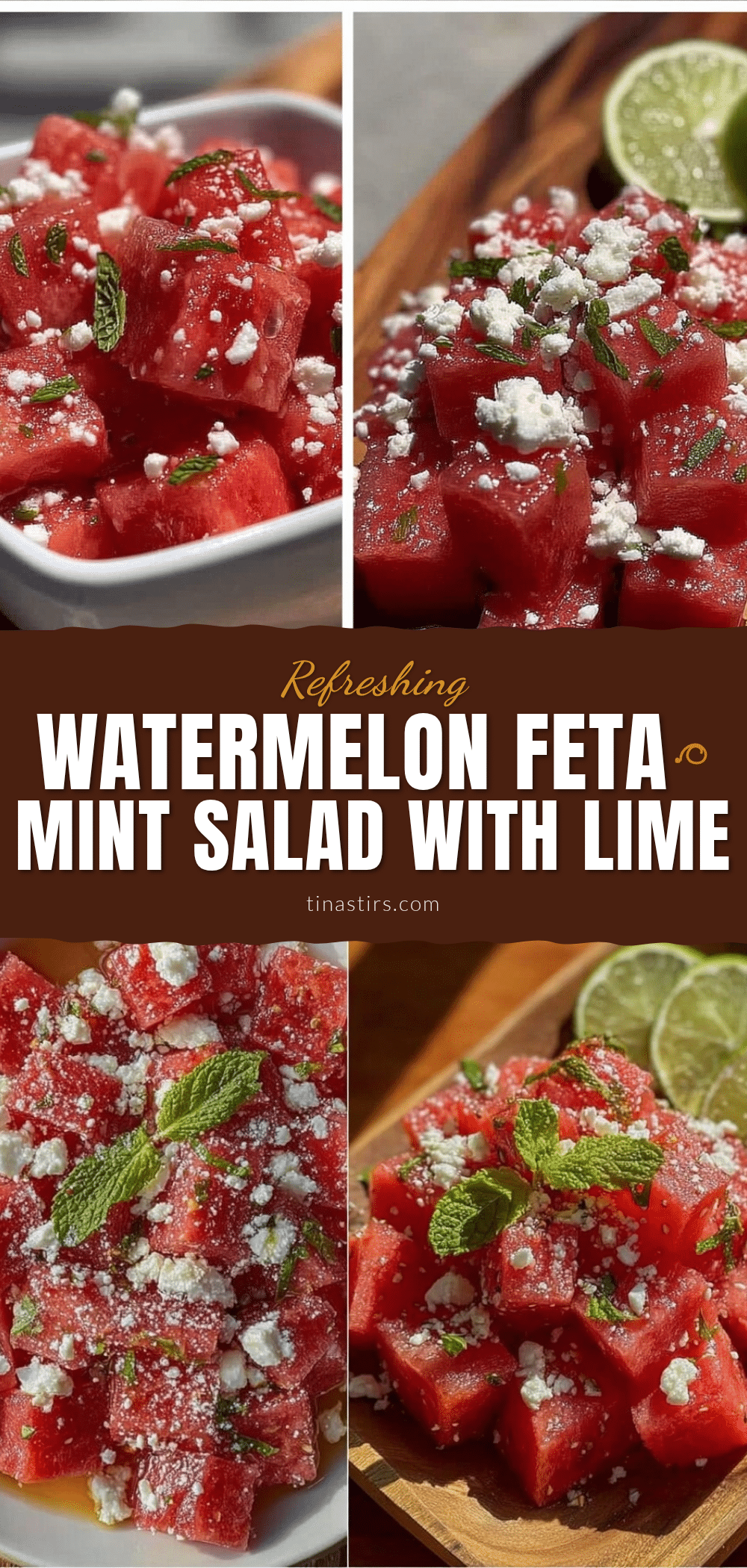 fresh watermelon feta mint salad recipe