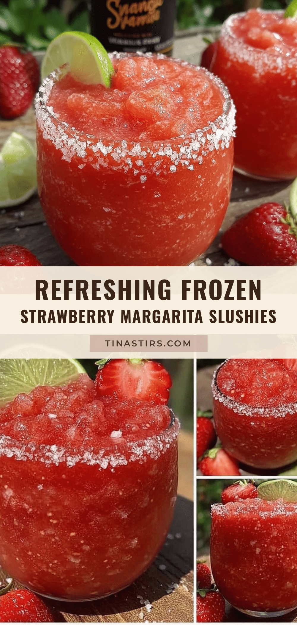 frozen strawberry margarita slushies recipe